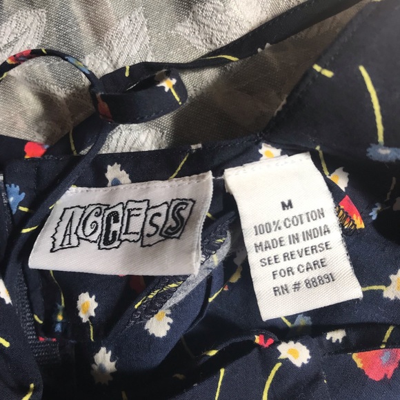 Navy Floral dress - Access - M - Picture 4 of 8